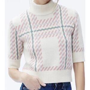 Callahan Plaid Turtleneck Sweater Pullover